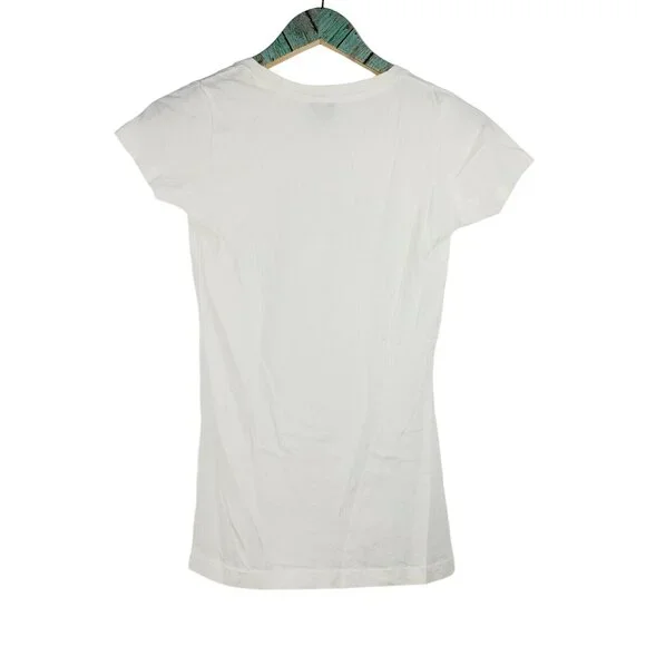 BOB MARLEY "Don't Gain The World And Lose Your Soul" White V-Neck T-Shirt Sz S - Picture 6 of 6